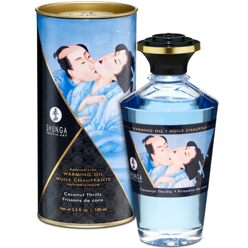 SHUNGA - Kokosový masážní olej s tepelným efektem 100 ml