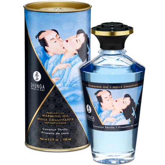 SHUNGA - Kokosový masážní olej s tepelným efektem 100 ml