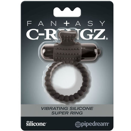 FANTASY C-RINGZ - ČERNÝ SILIKONOVÝ VIBRAČNÍ KROUŽEK