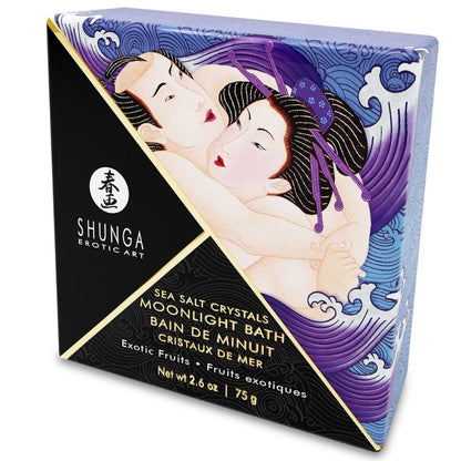 SHUNGA - EXOTICKÉ FIALOVÉ PŘÍCHUŤOVÉ KOUPELOVÉ SŮLI 75 GR