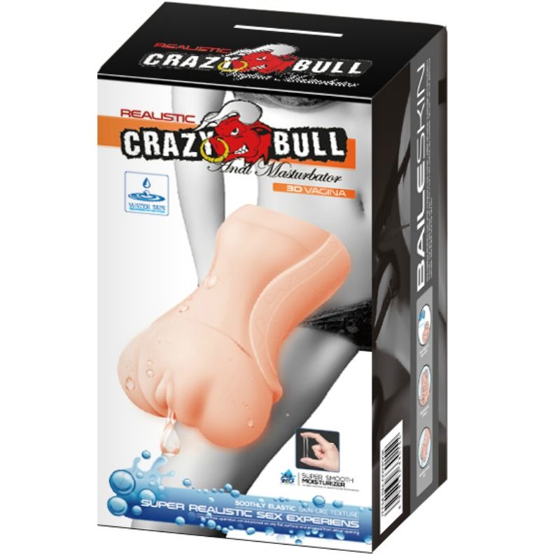 CRAZY BULL - VODNÍ KŮŽOVÝ VAGÍNOVÝ MASTURBÁTOR