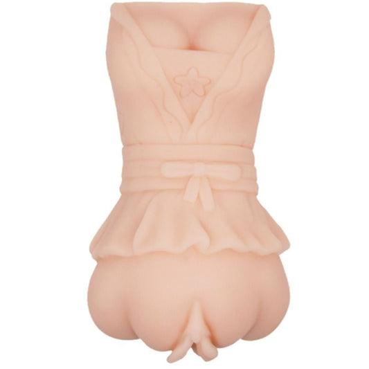CRAZY BULL - VODNÍ KŮŽOVÝ VAGÍNNÍ MASTURBÁDOR S VIBRUJÍCÍMI KOULEMI