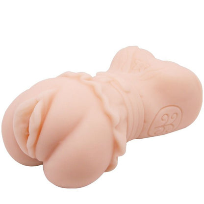 CRAZY BULL - VODNÍ KŮŽOVÝ VAGÍNNÍ MASTURBÁDOR S VIBRUJÍCÍMI KOULEMI