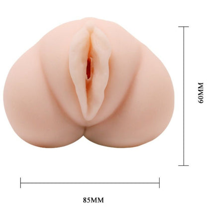 CRAZY BULL - VODNÍ KŮŽOVÝ VAGÍNNÍ MASTURBÁDOR S VIBRUJÍCÍMI KOULEMI