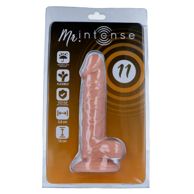 MR INTENSE - 11 REALISTICKÝCH PÉROV 18 CM -O- 3,8 CM