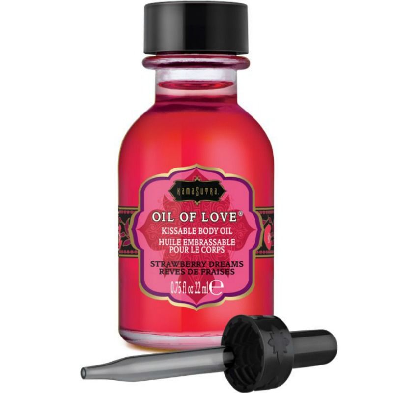 KÁMASÚTRA - JEDLÝ OLEJ - JAHODY 22 ML