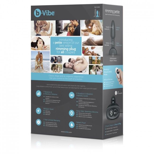 B-VIBE - ANÁLNÍ KOlík s dálkovým ovládáním pro anální sex, drobný, černý
