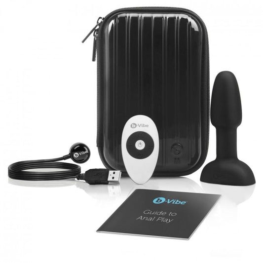 B-VIBE - ANÁLNÍ KOlík s dálkovým ovládáním pro anální sex, drobný, černý