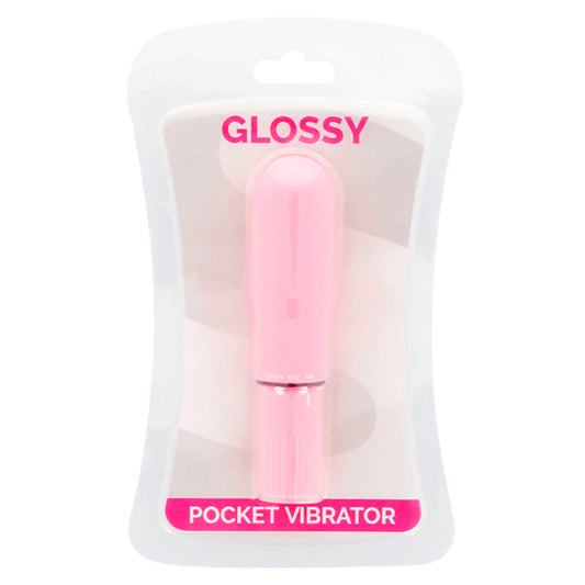 LESKLÝ - KAPESNÍ VIBRÁTOR RŮŽOVÝ