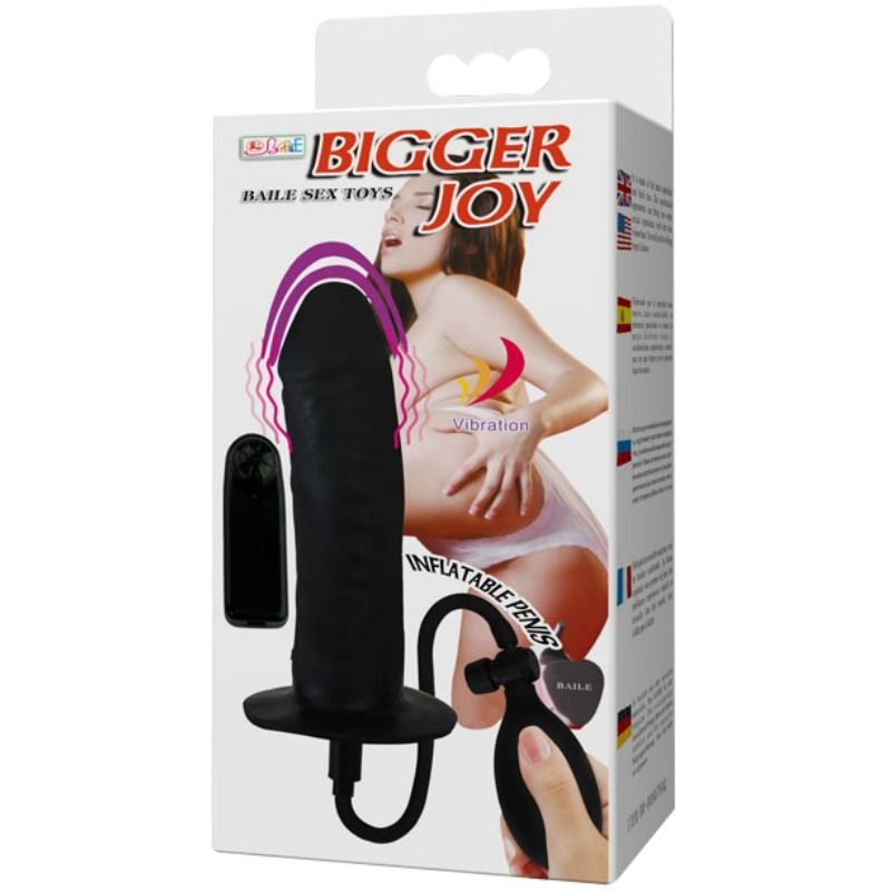 BAILE - NAFUKOVACÍ PENIS S VIBRACEMI BIGGER JOY 16 CM