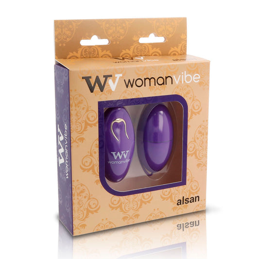 WOMANVIBE - ALSAN SILIKONOVÝ DÁLKOVÝ OVLADAČ VAJÍČKO FIALOVÉ