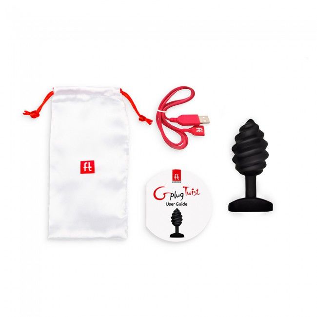 G-VIBE - GPLUG TWIST S VIBRACEMI, ČERNÁ