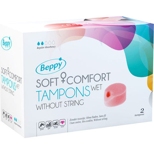 BEPPY - MĚKKÉ KOMFORTNÍ TAMPONY VLHKÉ 2 KS