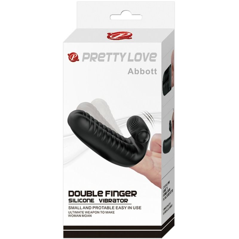 PRETTY LOVE - ABBOTT ČERNÝ STIMULÁTOROVÝ NÁPRSTEK