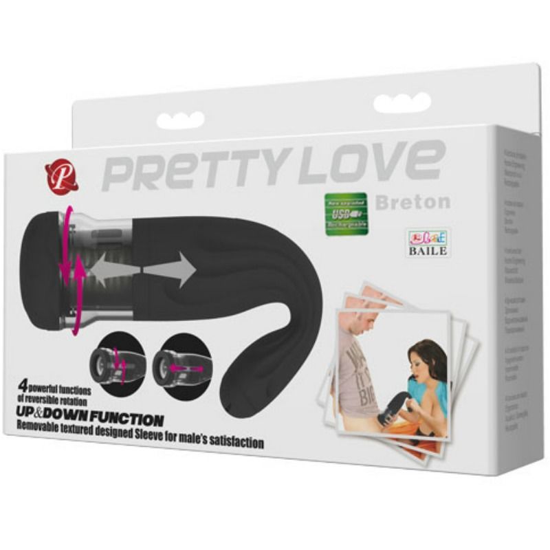 PRETTY LOVE - BRETONSKÝ MULTIFUNKČNÍ DOBÍJECÍ MASTURBÁTOR