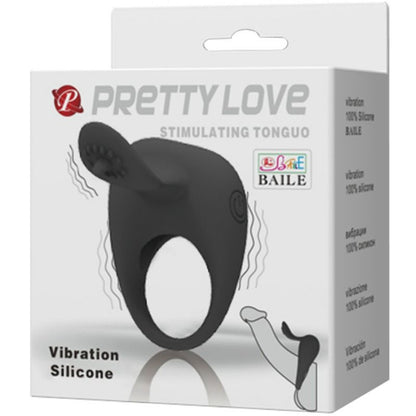 PRETTY LOVE - VIBRAČNÍ KROUŽEK S JAZYKEM
