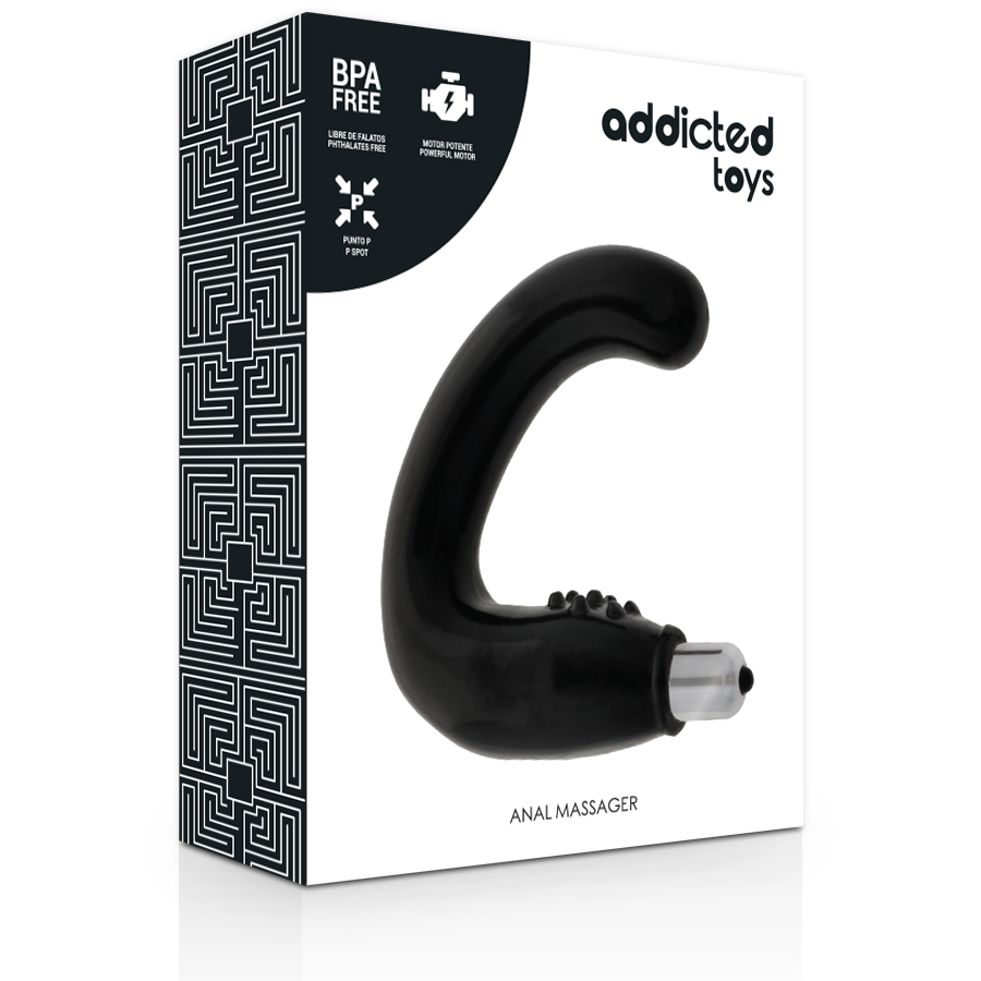 ADDICTED TOYS - ANÁLNÍ MASÁŽER ČERNÝ