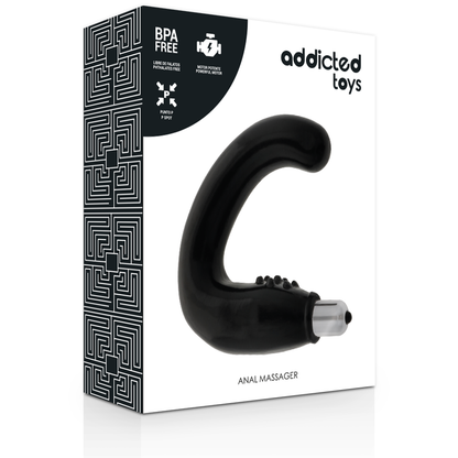 ADDICTED TOYS - ANÁLNÍ MASÁŽER ČERNÝ