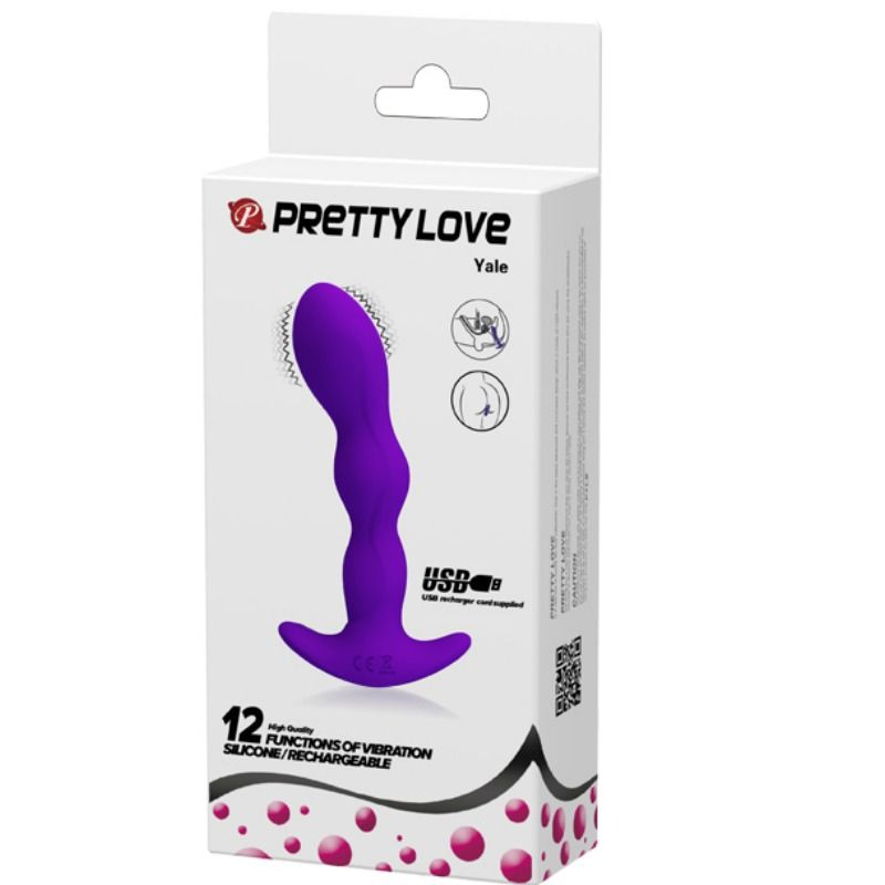 PRETTY LOVE - ANÁLNÍ MASÁŽNÍ PŘÍSTROJ 12 VIBRACÍCH REŽIMŮ LILAC