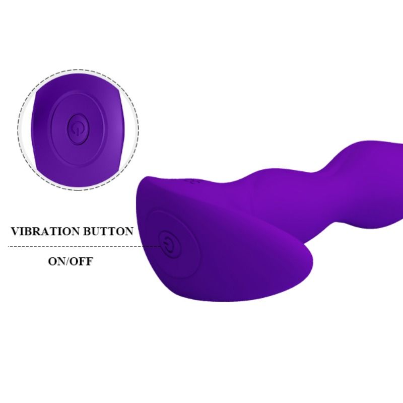 PRETTY LOVE - ANÁLNÍ MASÁŽNÍ PŘÍSTROJ 12 VIBRACÍCH REŽIMŮ LILAC