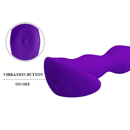 PRETTY LOVE - ANÁLNÍ MASÁŽNÍ PŘÍSTROJ 12 VIBRACÍCH REŽIMŮ LILAC