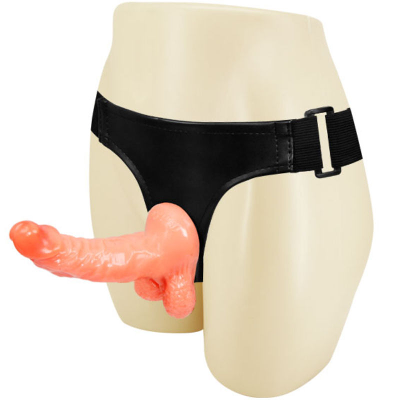 BAILE - POSTROJ S REALISTICKÝM PENISEM A ULTRA VÁŠNIVÝMI NASTAVITELNÝMI KALHOTKAMI 15,5 CM