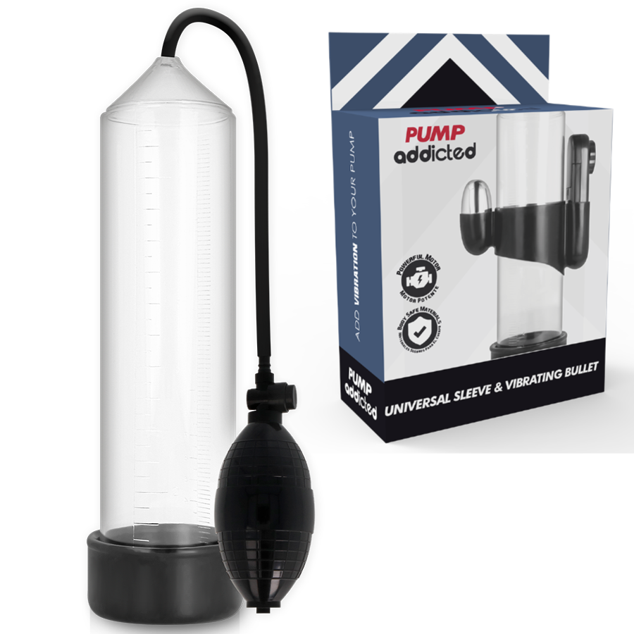 PUMP ADDICTED - TRANSPARENTNÍ VIBRÁTOR RX3
