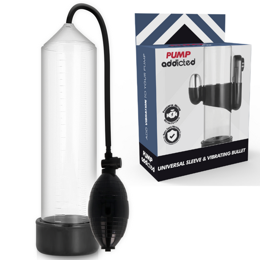 PUMP ADDICTED - TRANSPARENTNÍ VIBRÁTOR RX3