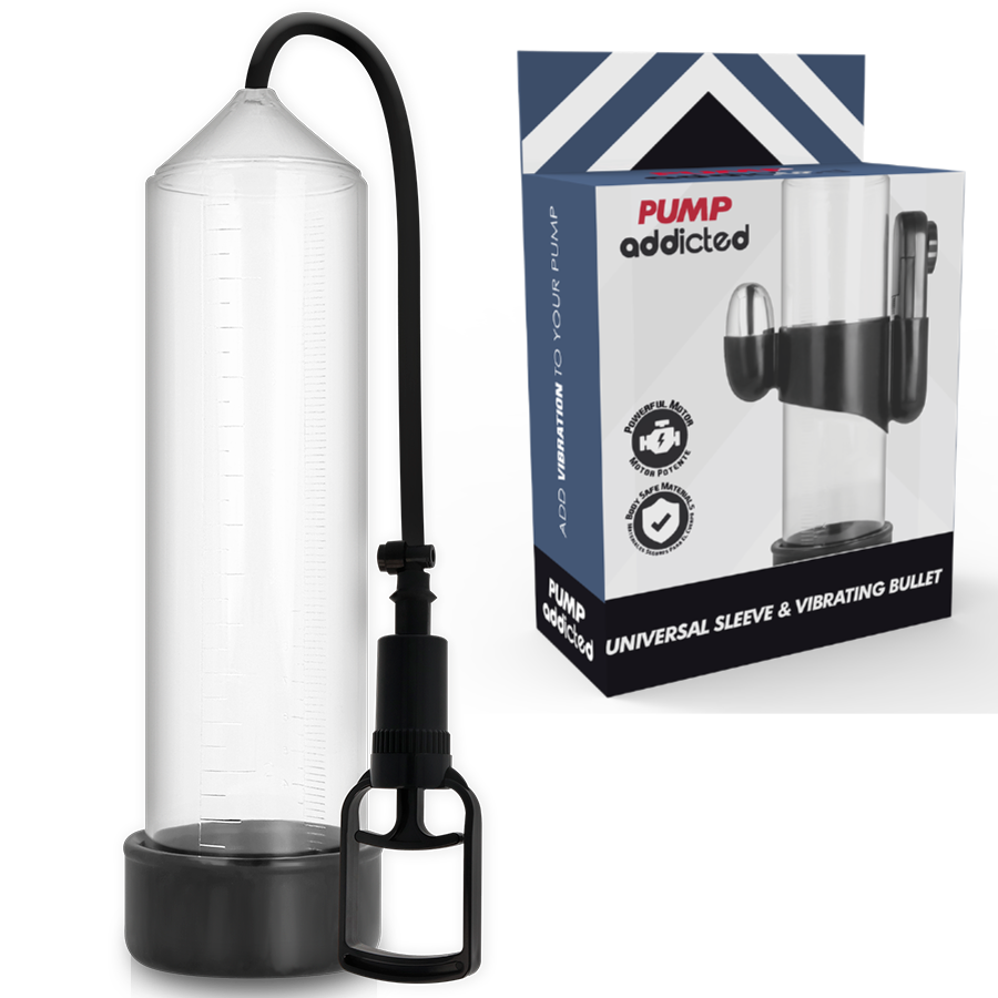 PUMP ADDICTED - TRANSPARENTNÍ VIBRÁTOR RX7