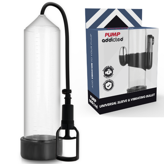PUMP ADDICTED - TRANSPARENTNÍ VIBRÁTOR RX7