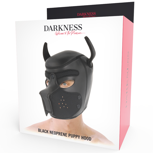 DARKNESS - NEOPRENOVÁ PSÍ MASKA S ODNÍMATELNÝM NÁHUBEM M