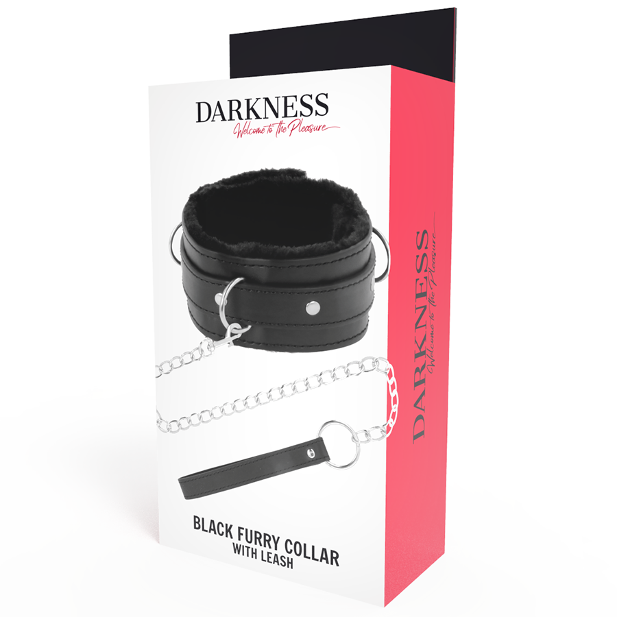 DARKNESS - NÁHRDELNÍK PRO POHODLNÉ DRŽENÍ DRŽENÍ S KOŽENÝM ŘETÍZKEM