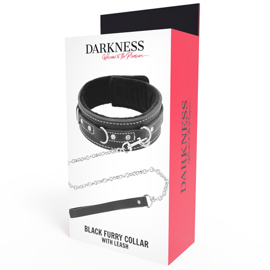 DARKNESS - NÁHRDELNÍK Z VYSOCE KVALITNÍ KOŽE S VODÍTKEM