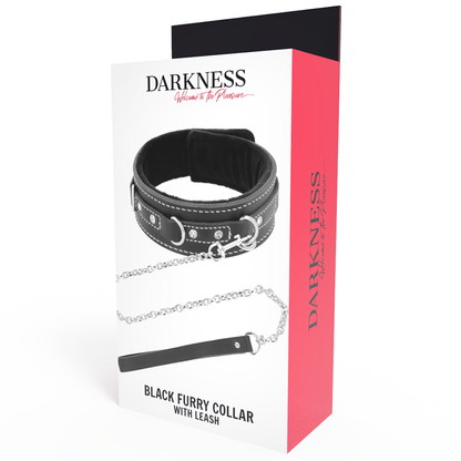 DARKNESS - NÁHRDELNÍK Z VYSOCE KVALITNÍ KOŽE S VODÍTKEM