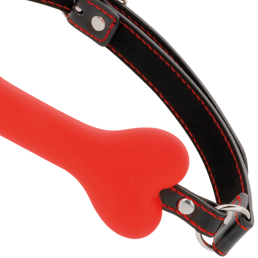 DARKNESS - RED BONE SILICON GAG