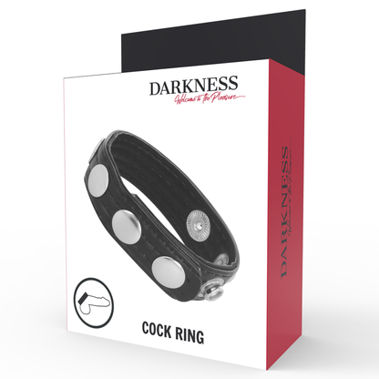 DARKNESS - KOŽENÝ EREKČNÍ KROUŽEK