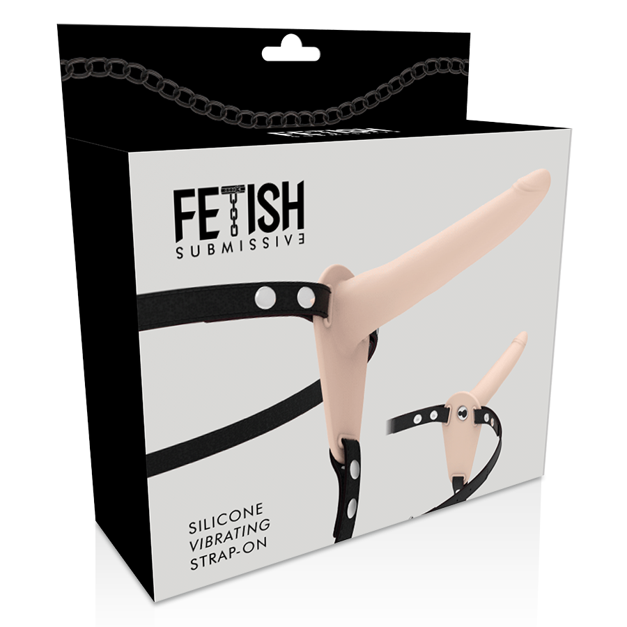 FETIŠ SUBMISSIVNÍ POSTROJ - SILIKONOVÝ VIBRÁTOR FLESH 15 CM