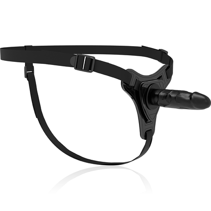 FETIŠ SUBMISSIVNÍ POSTROJ - REALISTICKÝ ČERNÝ SILIKON 15 CM