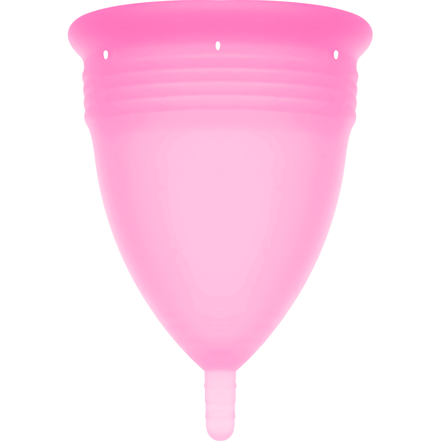 STERCUP - SILIKONOVÝ MENSTRUAČNÍ KAŠÍREK FDA RŮŽOVÝ - VELIKOST L