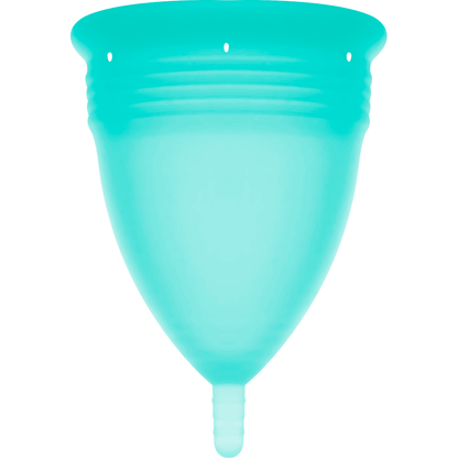 STERCUP - FDA SILIKONOVÝ MENSTRUAČNÍ KAŠÍREK AQUAMARIN - VELIKOST S
