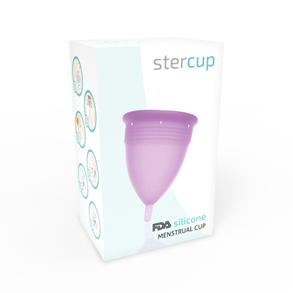 STERCUP - FDA SILIKONOVÝ MENSTRUAČNÍ KAŠÍREK FIALOVÝ - VELIKOST S