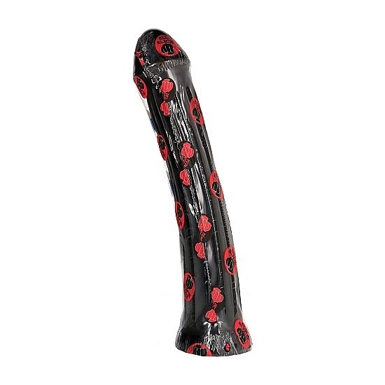 ČERNÝ - ZÁSUVNÉ DILDO 31 CM