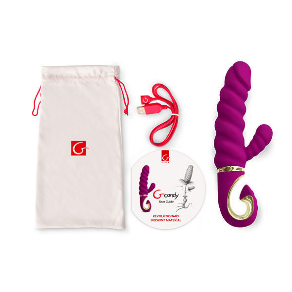 G-VIBE - ZÁBAVNÉ HRAČKY KRÁLÍK VIBRÁTOR GCANDY SLADKÁ MALINA