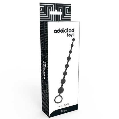 ADDICTED TOYS - ANÁLNÍ KORÁLKY 29 CM ČERNÉ