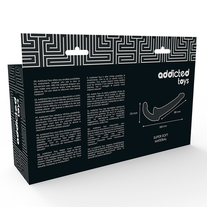 ADDICTED TOYS - DILDO S RNA BEZ PODŘADU, ČERNÉ