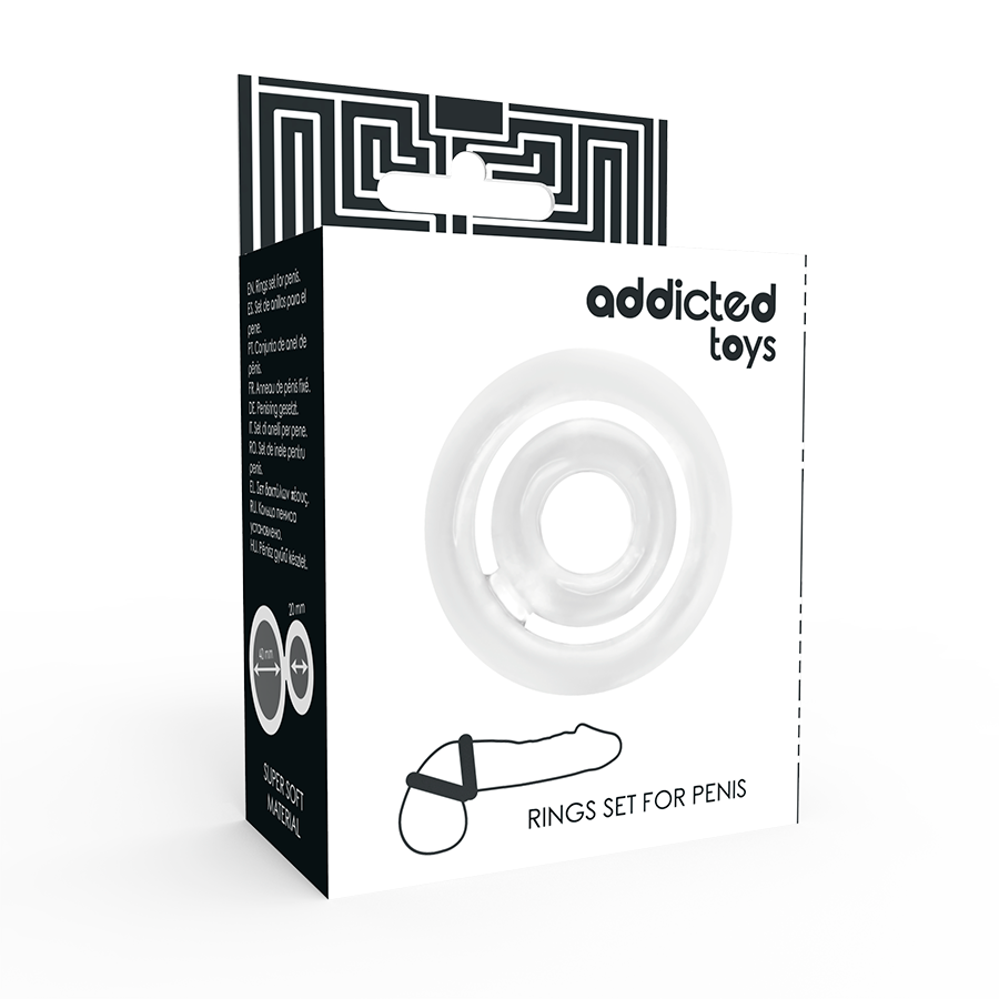 ADDICTED TOYS - POTENZ - C-KROUŽEK NA PENIS PRŮHLEDNÝ