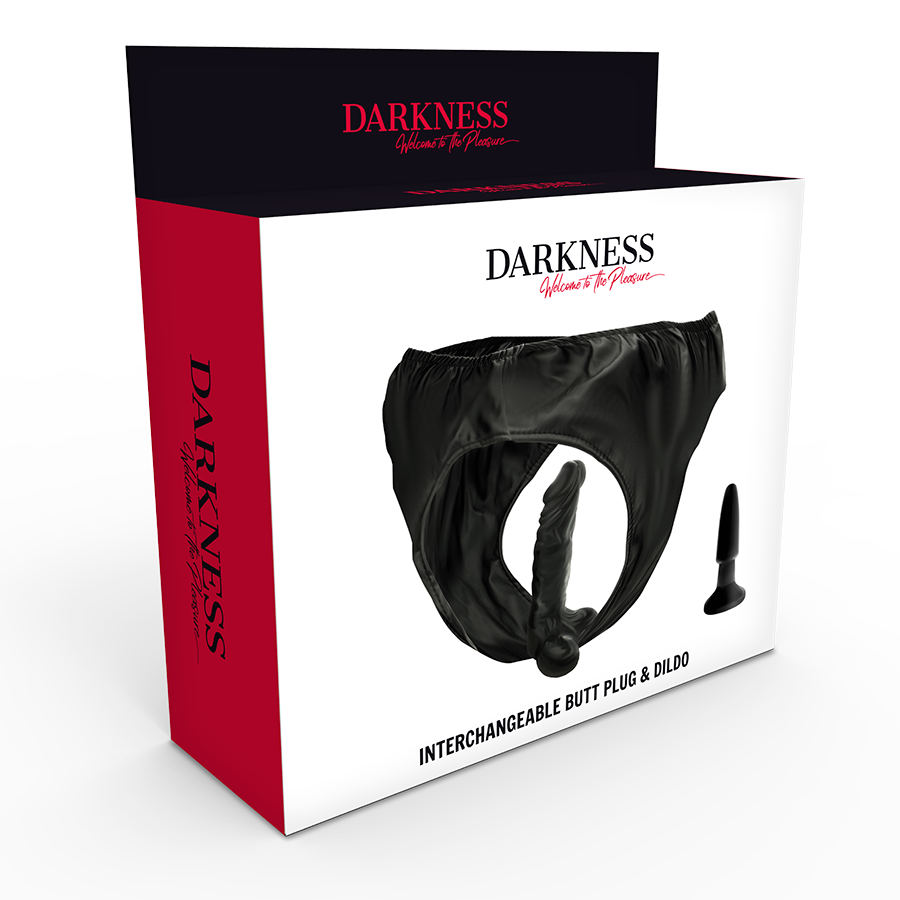 DARKNESS - KALHOTKY S KOLÍČKEM A VYMĚNITELNÝM DILDEM