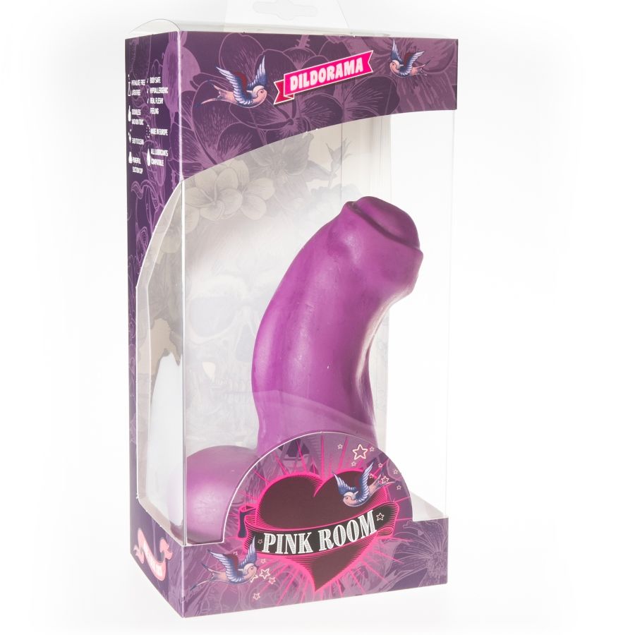 RŮŽOVÝ POKOJ - REALISTICKÉ DILDO NESTOR FIALOVÉ 16,5 CM