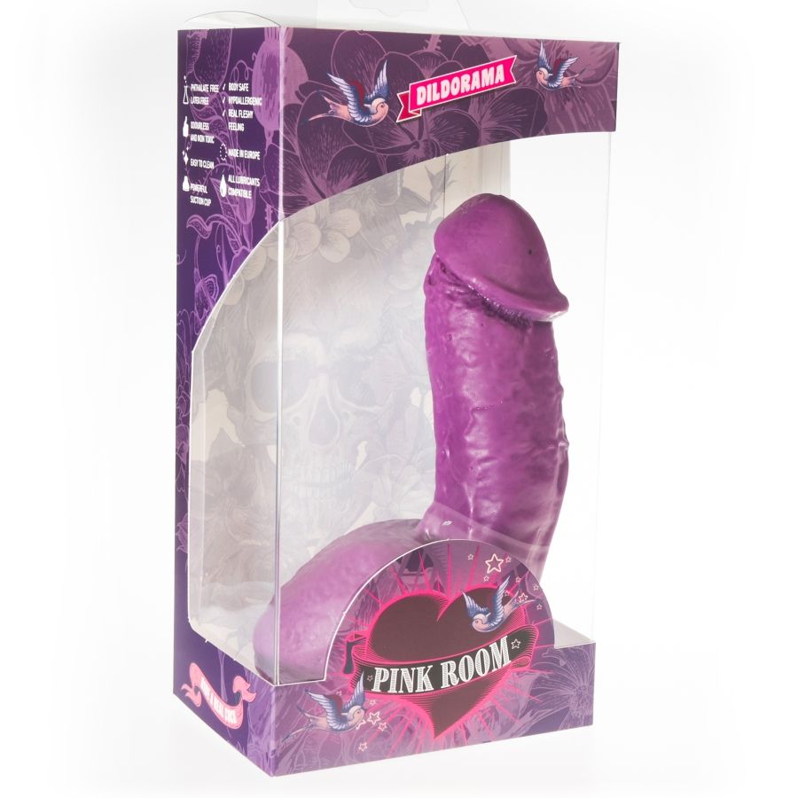 RŮŽOVÝ POKOJ - ELIAN REALISTICKÉ DILDO FIALOVÉ 17,5 CM