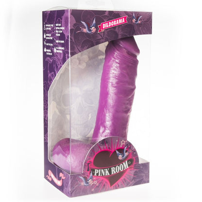 RŮŽOVÝ POKOJ - REALISTICKÉ DILDO ANTON FIALOVÉ 21,5 CM